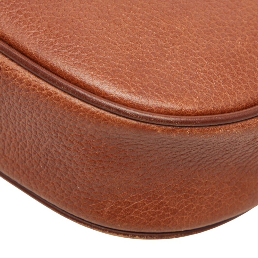 Burberry Nova Check Shadow Black Horse Shoulder Bag Brown Leather - Picture 7 of 9